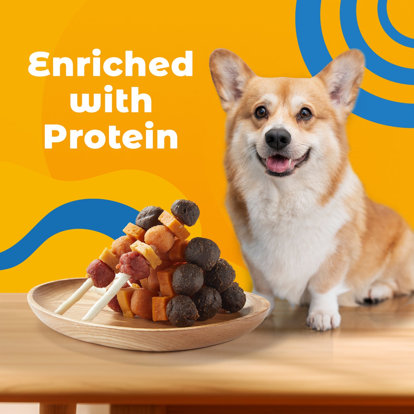 Jungle Calling Dog Treats, Snacks BBQ Kabobs, Chicken,Duck, Beef, Sweet Potato & Pumpkin,Rawhide Sticks 12 oz