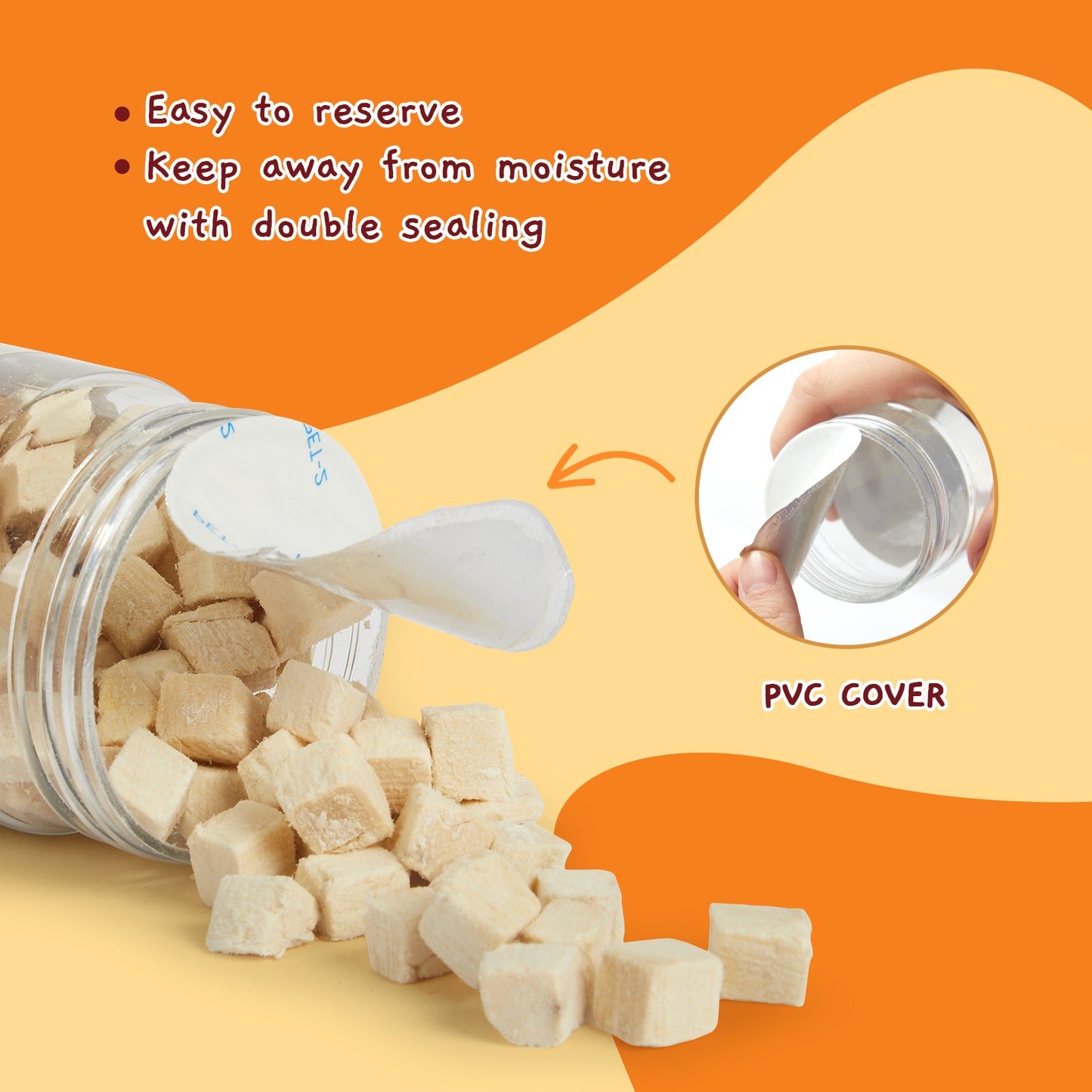 Freeze Dried Cat and Dog Training Treats, Single Ingredient Chicken Cube