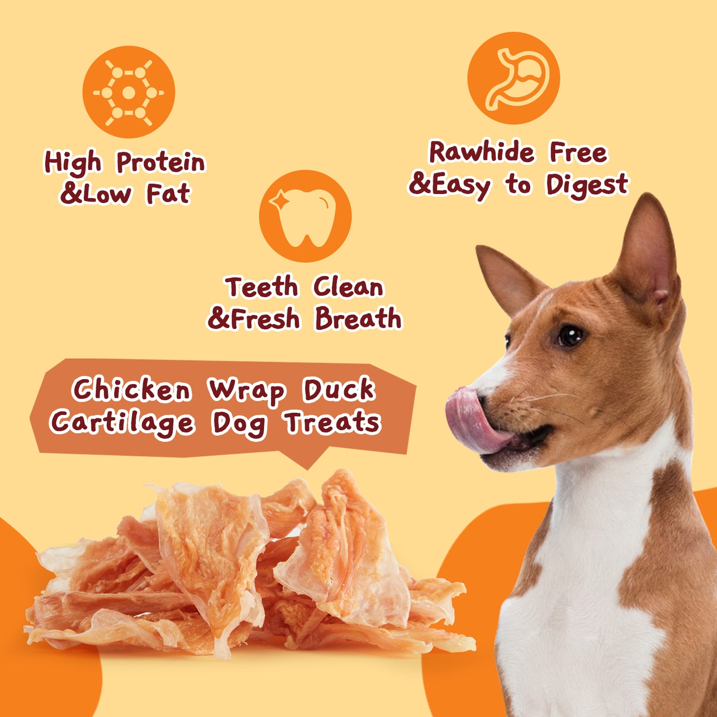 Chicken and Duck Cartilage Chewy Snacks