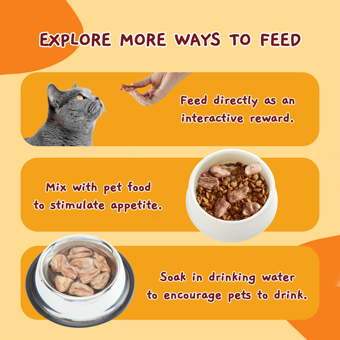 Freeze Dried Chicken Hearts Halves for Cats and Dogs, Single Ingredient Organ Meat, High Protein