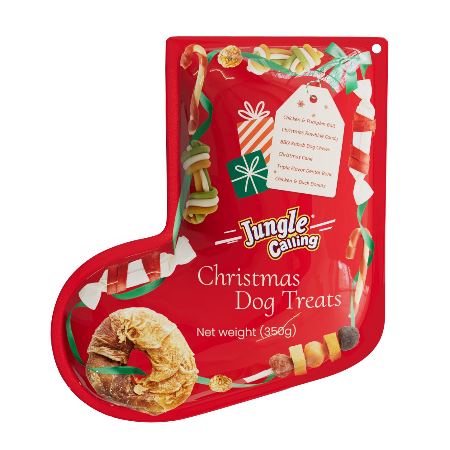 Christmas Dog Treats Variety Pack 20+ Count, Holiday Stocking Xmas Treats for Dogs