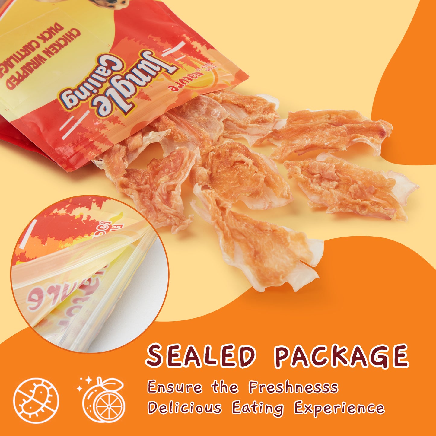 Chicken and Duck Cartilage Chewy Snacks