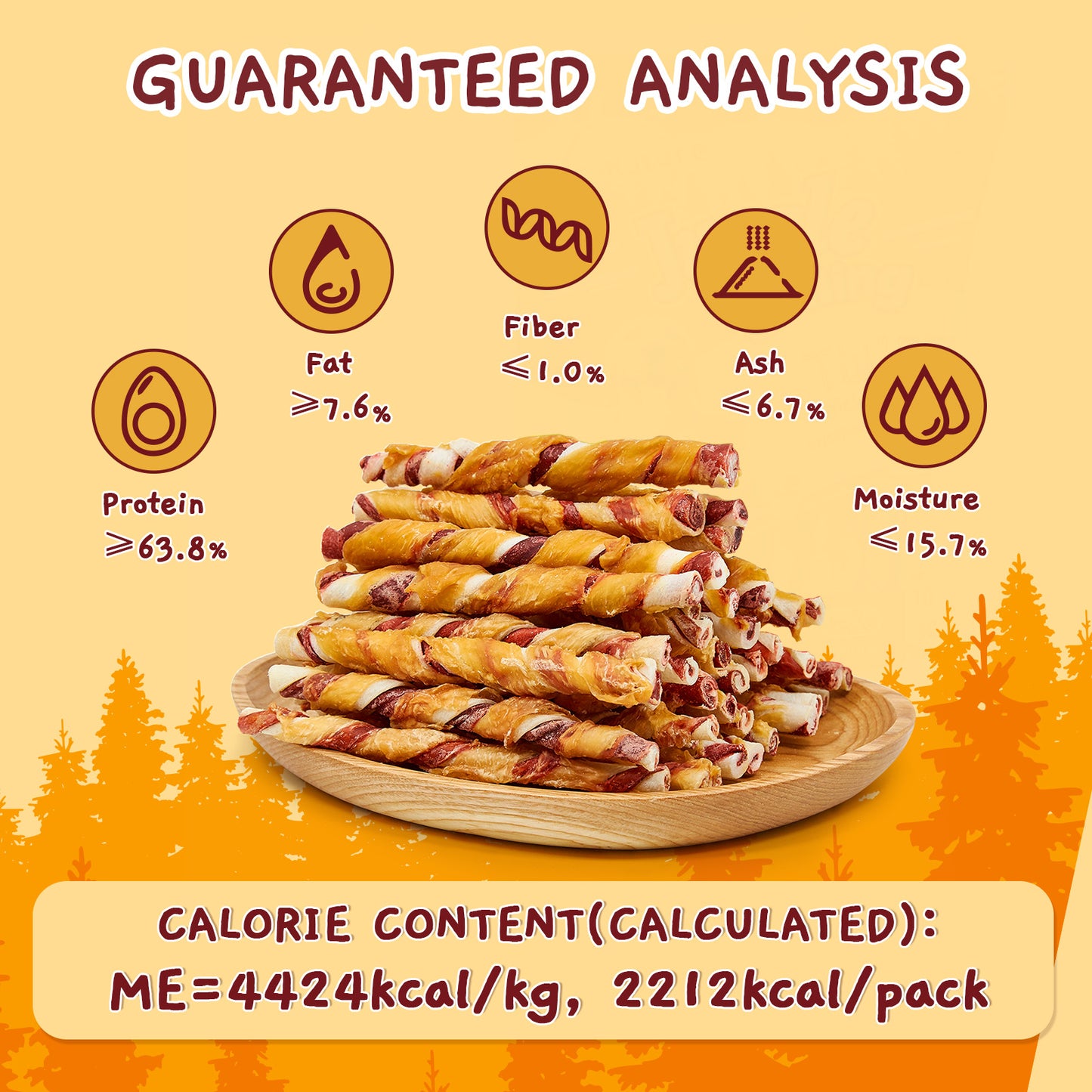 Jungle Calling High-Protein Chicken-Wrapped Rawhide Sticks Dog Training Chews, 17.64-oz bag