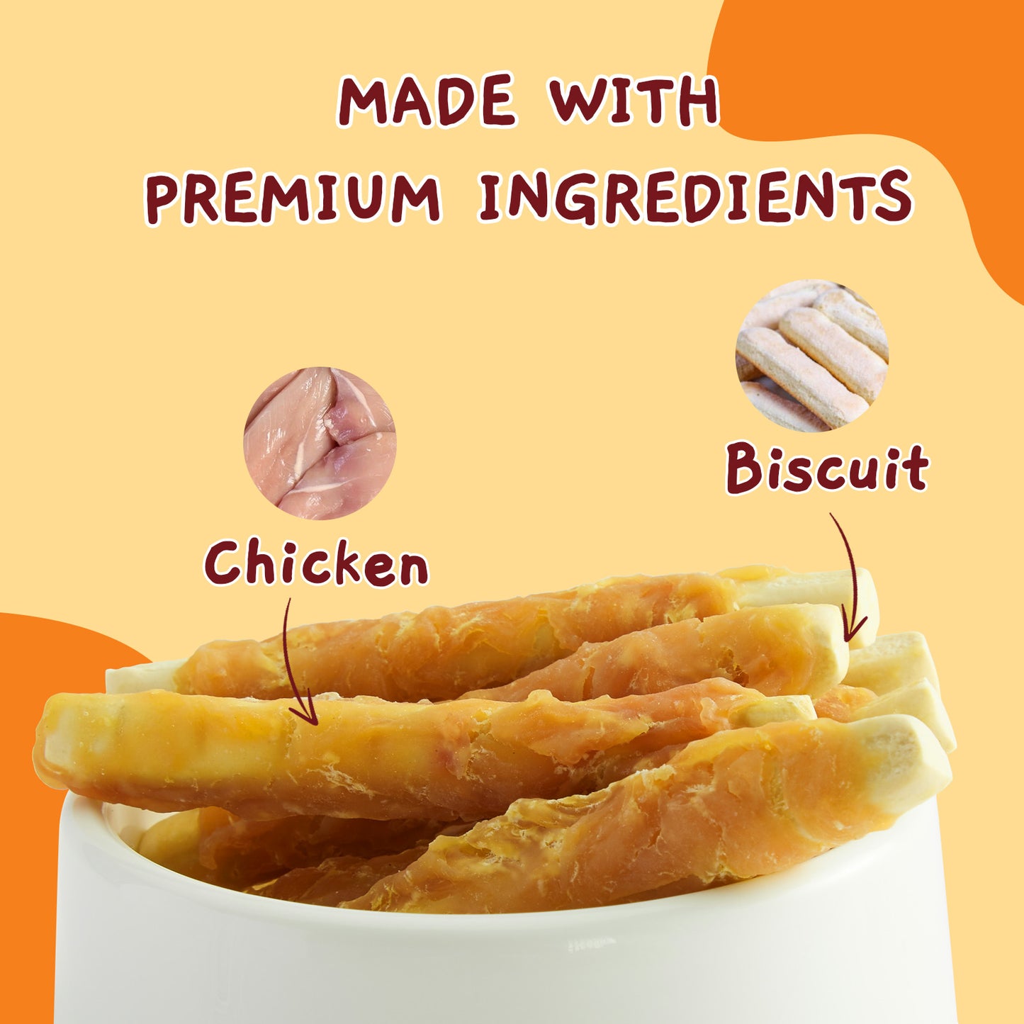 Jungle Calling Dog Treats Variety Pack | Triple Flavor Rolls (4.2 oz) + Chicken Wrapped Biscuits (5 oz) | Training Rewards