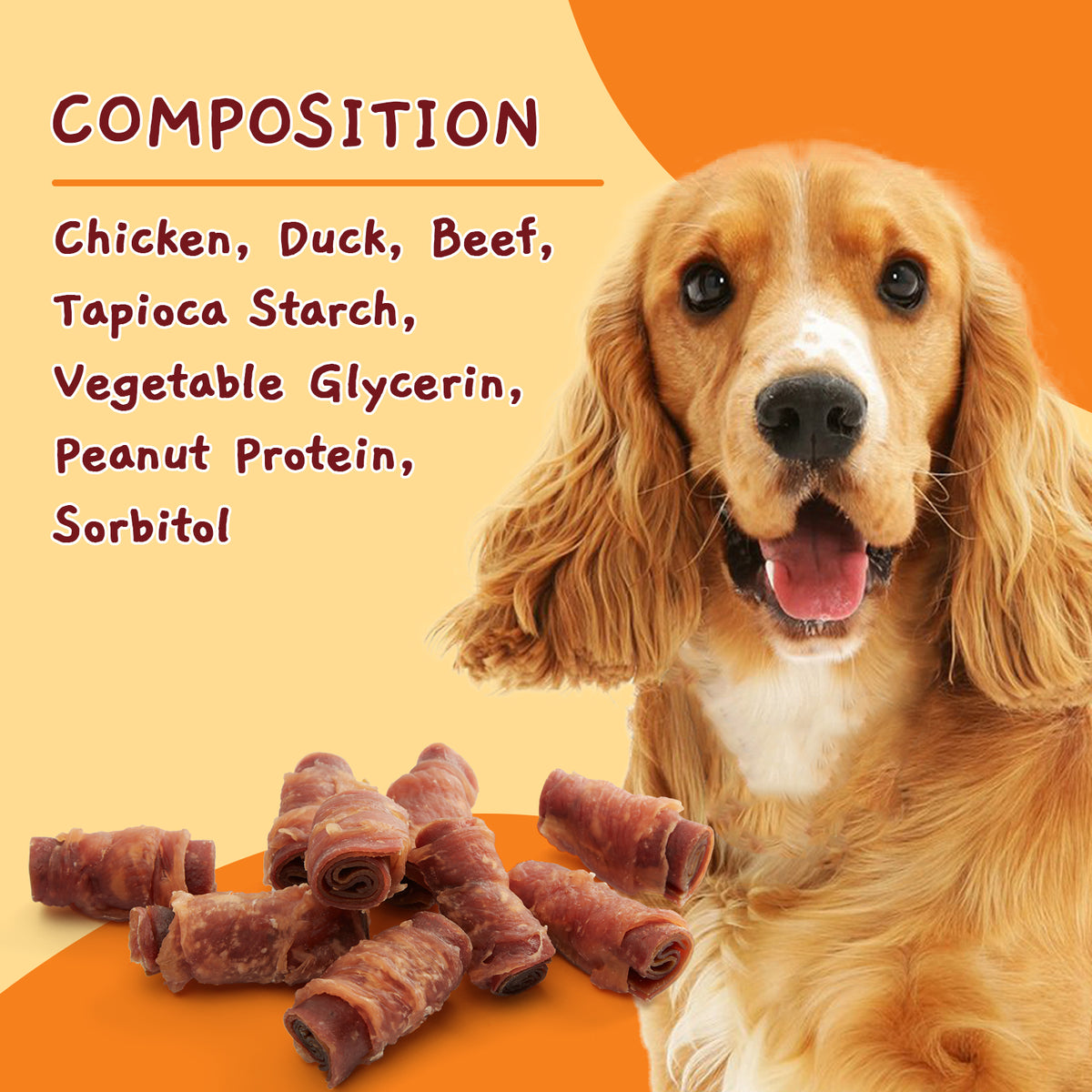 [DETAIL] Triple flavor rolls composition