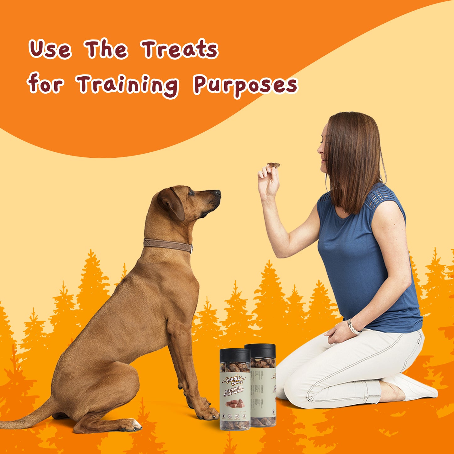 Freeze Dried Cat Treats and Dog Snacks, Raw Chicken Hearts Treats for Dogs & Cats, Single Ingredient & High Protein Snacks for Training