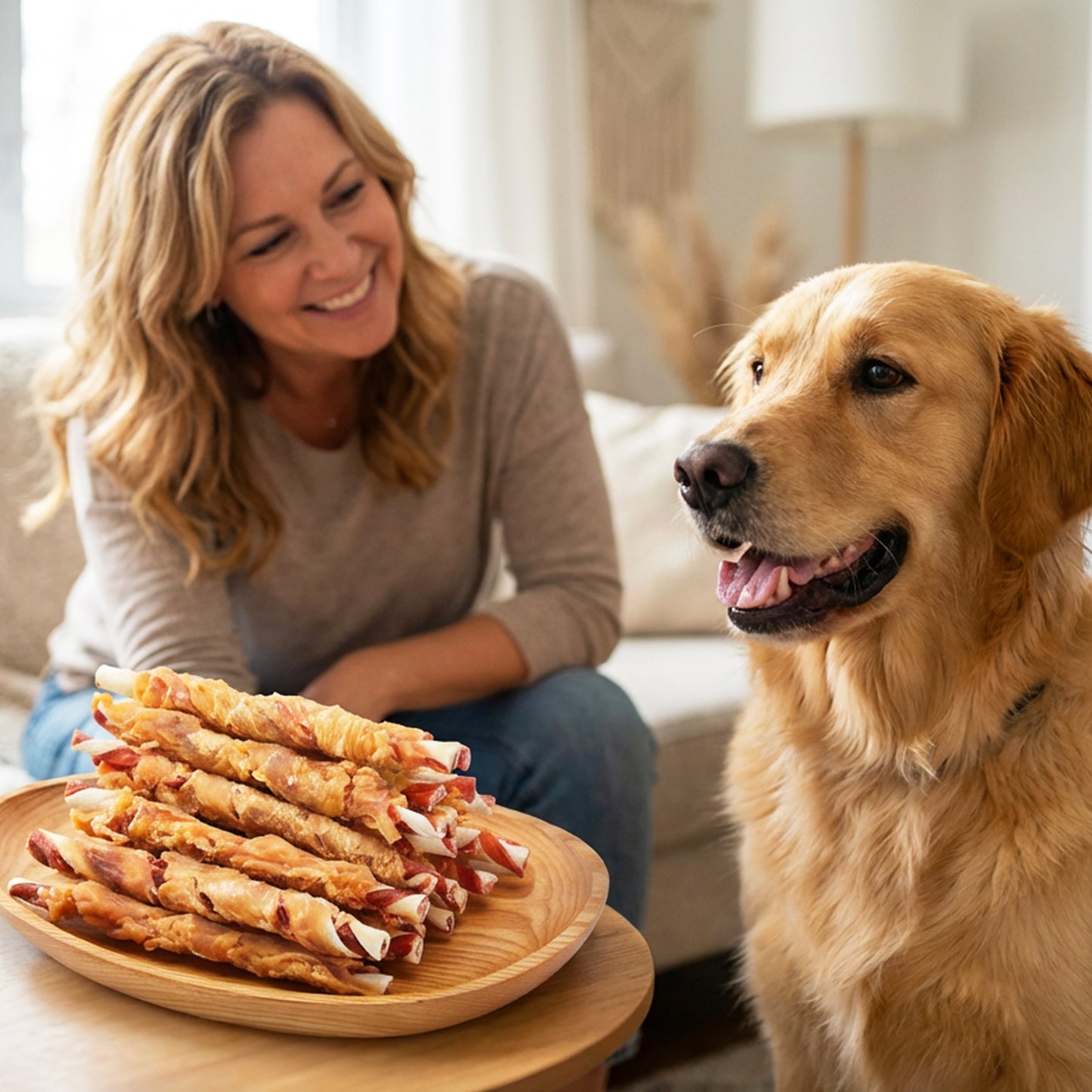 Jungle Calling High-Protein Chicken-Wrapped Rawhide Sticks Dog Training Chews, 17.64-oz bag