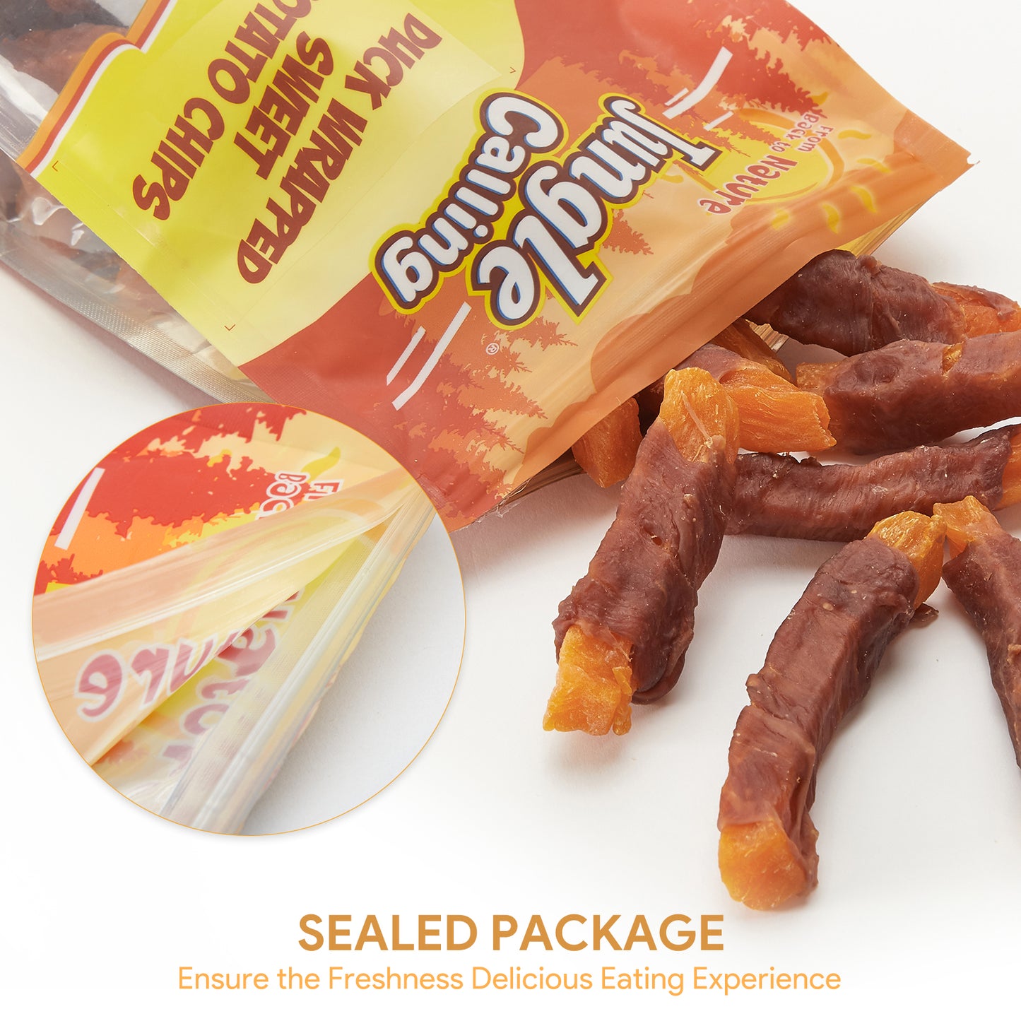 Sweet Potato & Duck Dog Treats, Vegetarian, Nutritious and Delicious Snacks for Your Furry Friend, 10.6 oz