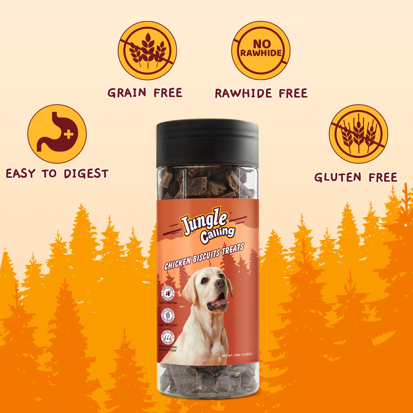 Dog Treats,Real Chicken Biscuits Training Treats for Dogs, High Protein Grain-Free