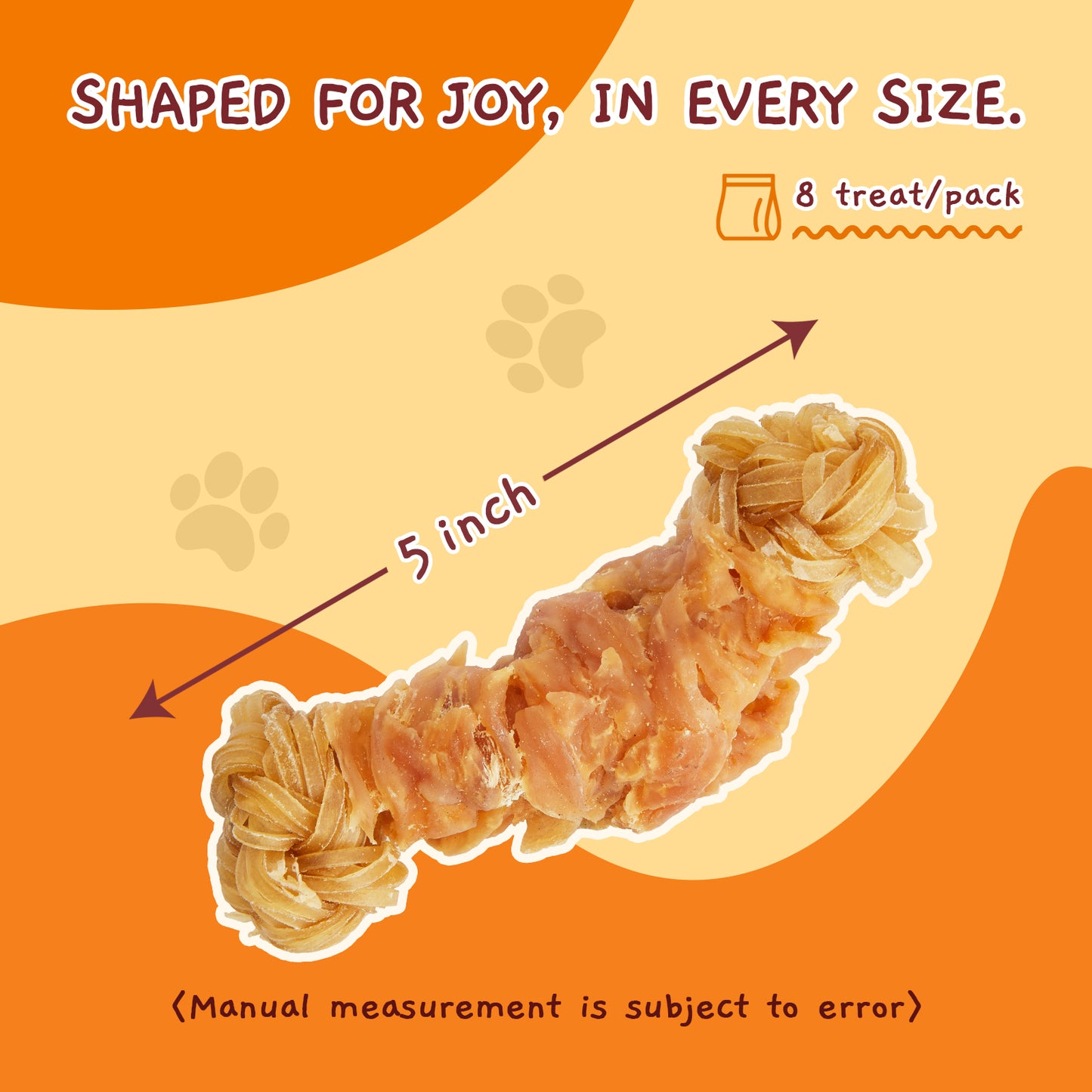 Jungle Calling Chicken Wrapped Knotted Beef Tendon Bones Dog Chew