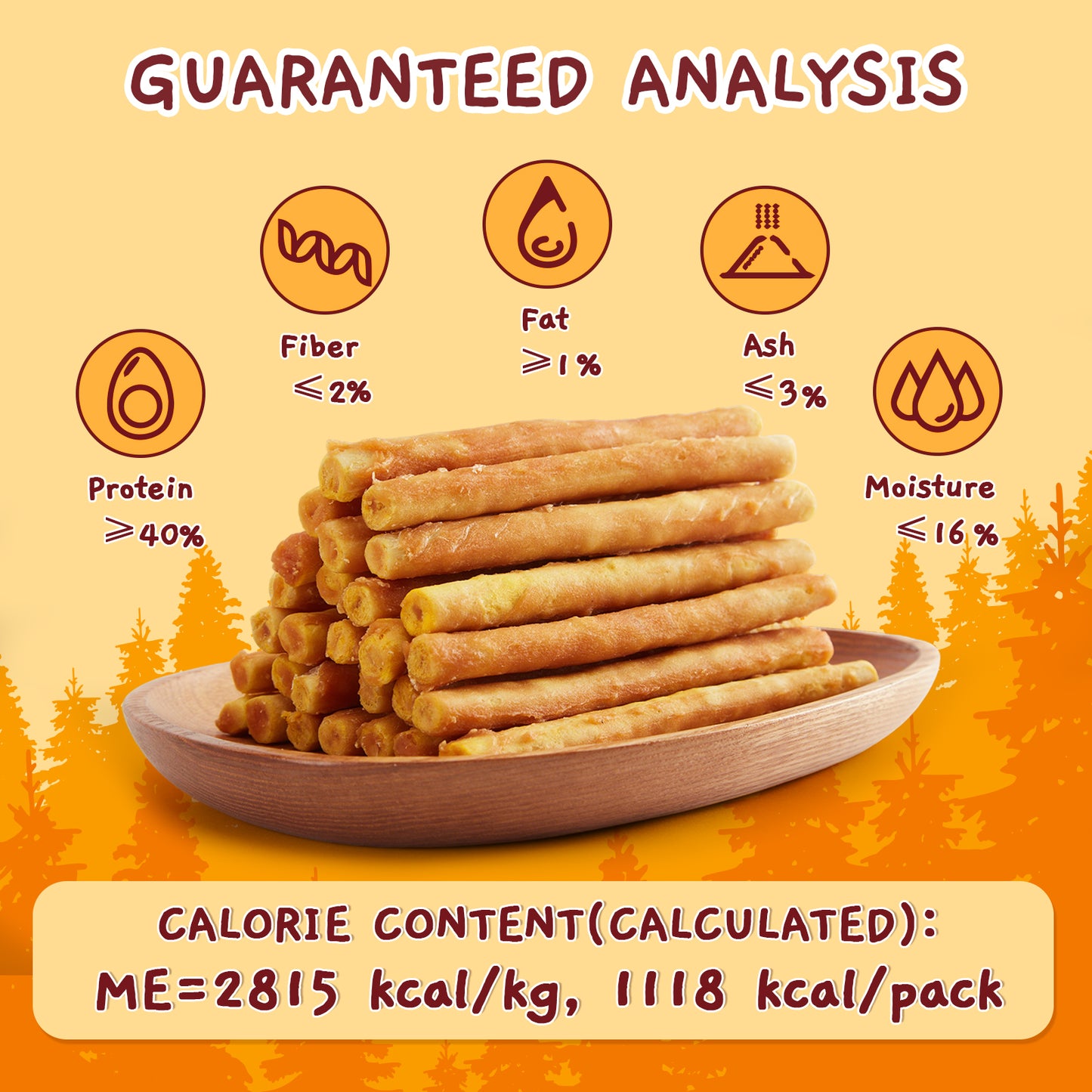 Jungle Calling Collagen Sticks for Dogs, Chicken Flavored Chews, Long Lasting Rawhide Alternative Treats for Small Medium Dog, Healthy Chew Bones, 5 Inch, 14 oz
