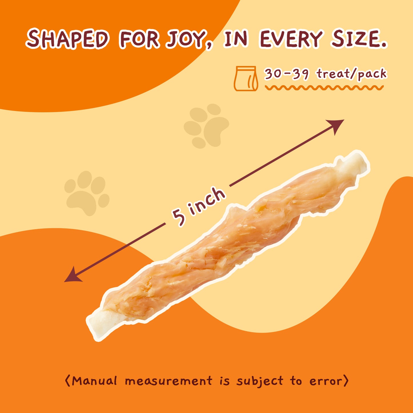 Jungle Calling Dog Treats, Chicken Wrapped Rawhide Sticks for Dogs, Puppy Training Treats Dog Chews Snacks, 14oz