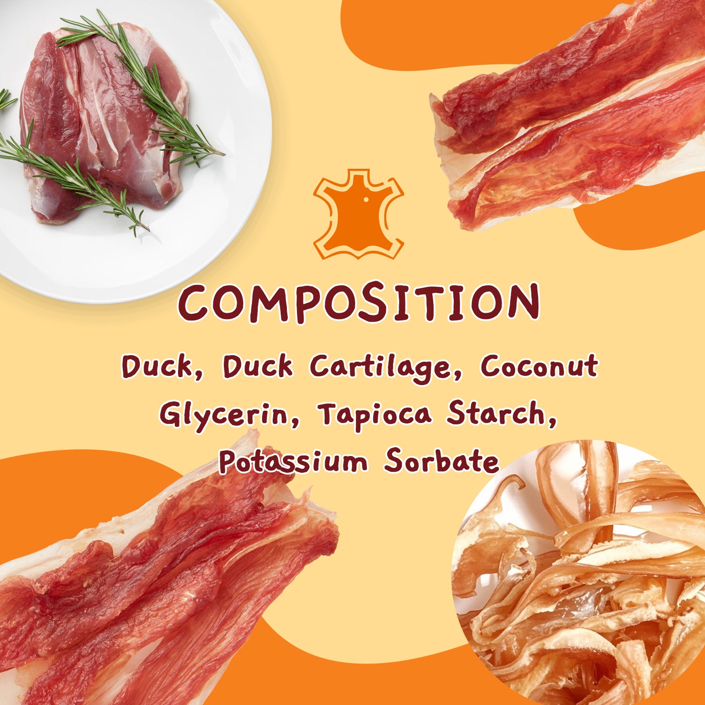 Jungle Calling Duck Wrapped Bones Dog Treats,Rawhide Free Dogs Snacks, 8 oz