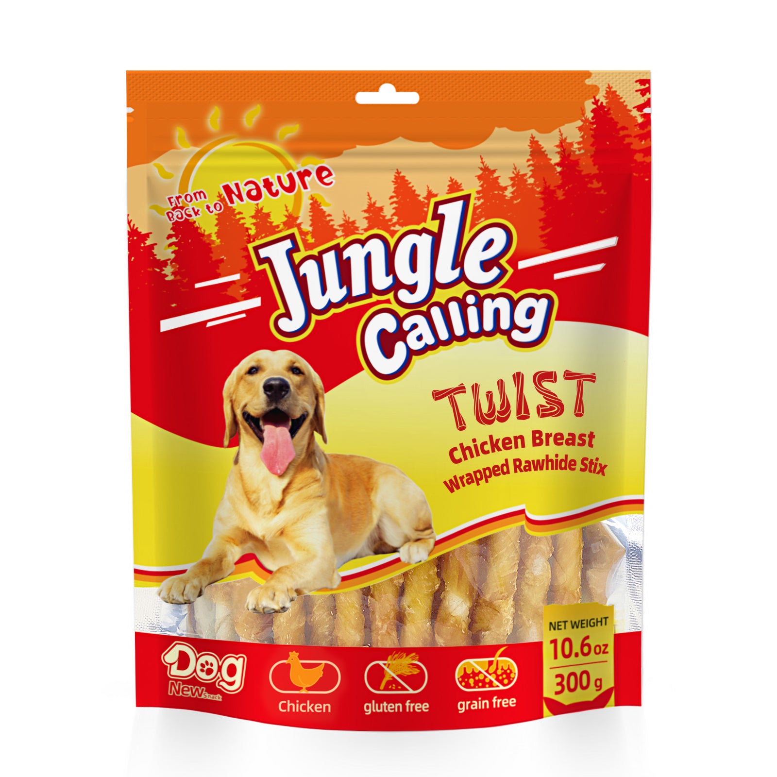 Dog Treats, Chicken Wrapped Rawhide Sticks for Dogs, Grain-Free Natura –  Dog treats and pets supplies｜Jungle Calling