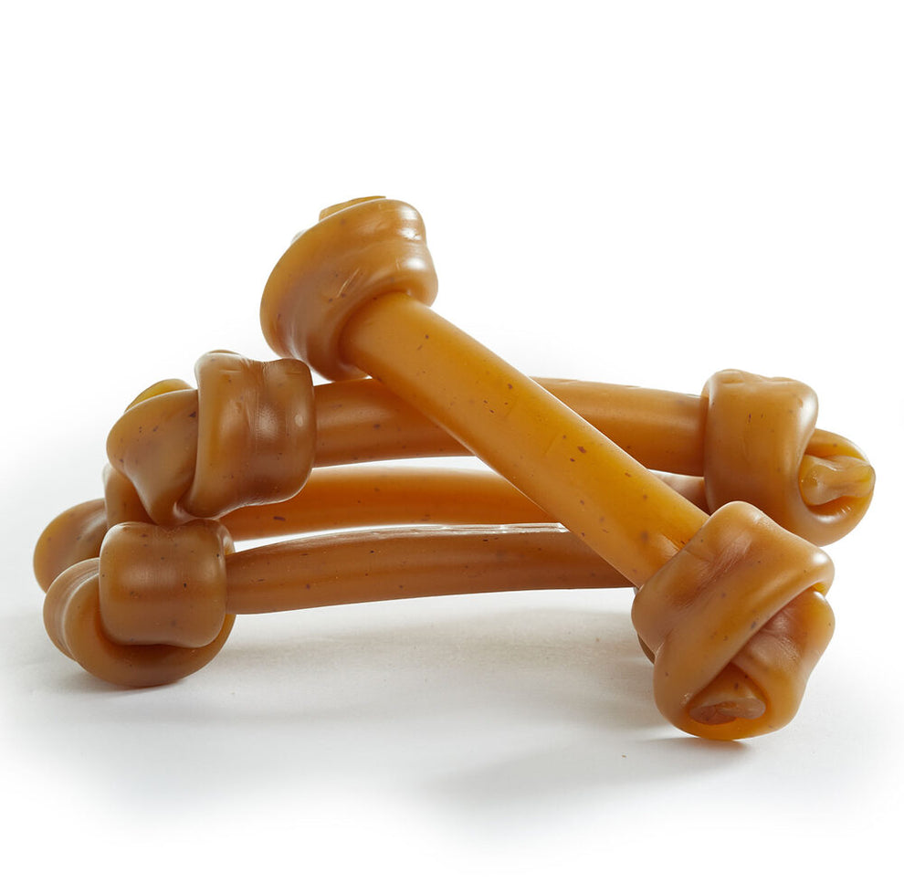 Jungle Calling Rawhide Free Dog Treats, 6.5 Inch Peanut Butter Bone Chews