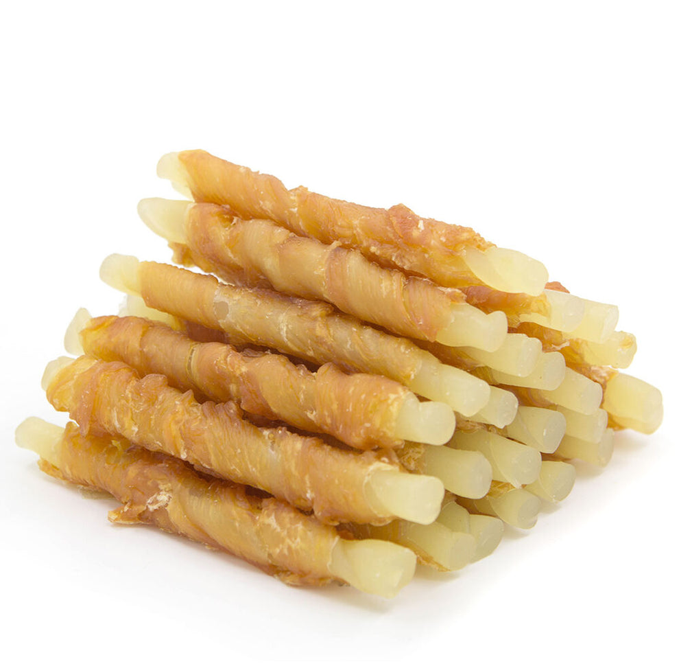 Jungle Calling Rawhide Free Dog Treats, Chicken Wrapped Cod Sticks, 10.6 oz